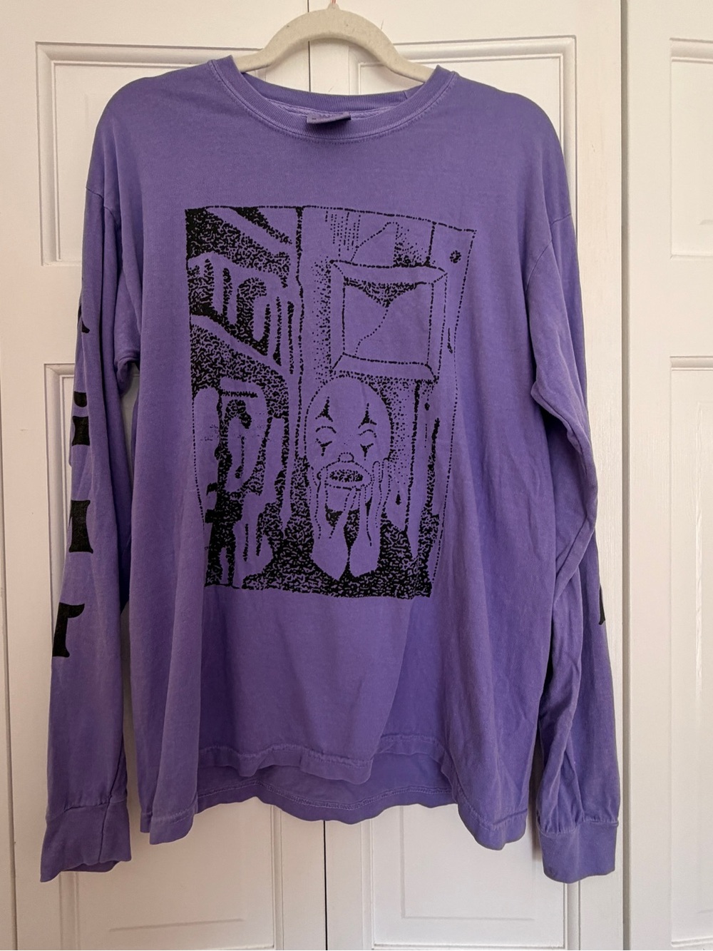 MGMT Purple Graphic Band Long Sleeve Shirt - Unisex M NWOT